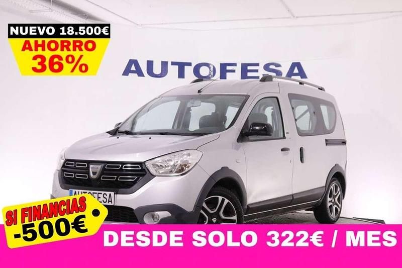 Gris Usado 2018 Dacia Dokker Stepway Monovolumen | 11.850 € (Un poco caro) - Imagen 1/4