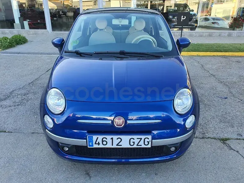 Usado Fiat 500 Lounge 100 CV (73 kW) 2010 Azul Berlina