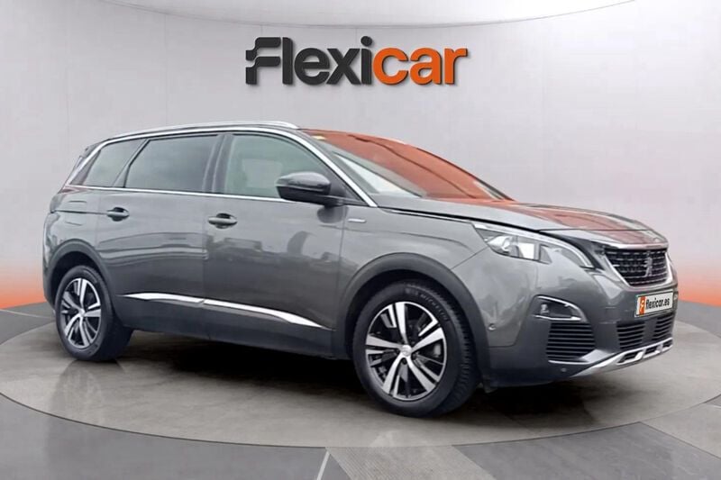 Gris Usado 2018 Peugeot 5008 GT-line Monovolumen | 17.690 € (Precio justo) - Imagen 1/4