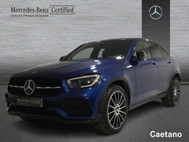 Usado Mercedes GLC220 AMG line 194 CV (142 kW) 2023 Azul espectra Coupe