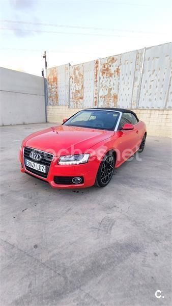 Rojo Usado 2010 Audi A5 Cabriolet S-Line Descapotable | 11.900 € (Super precio) - Imagen 1/4