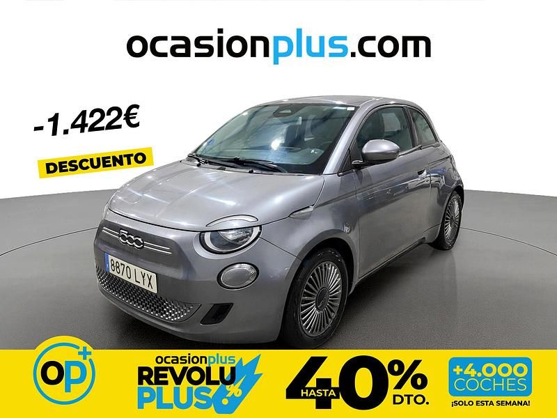 Usado Fiat 500e Icon 86 kW (118 CV) 2022 Gris Utilitario