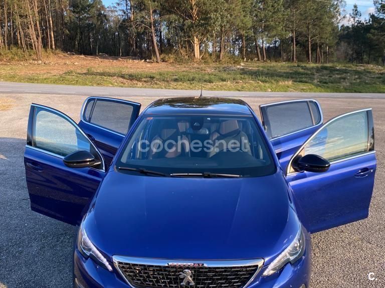 Usado Peugeot 308 GT-line 130 CV (95 kW) 2018 Azul Berlina