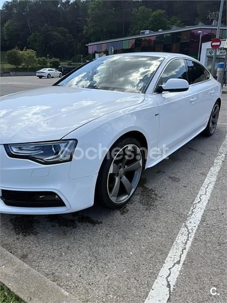 Usado Audi A5 Sportback Advanced 150 CV (110 kW) 2015 Blanco Utilitario