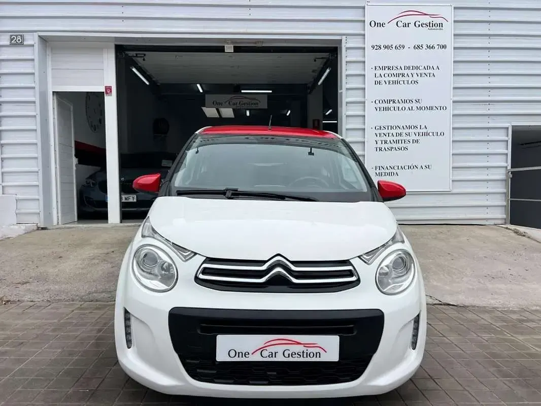 Usado Citroën C1 Feel 82 CV (60 kW) 2017 Blanco Utilitario