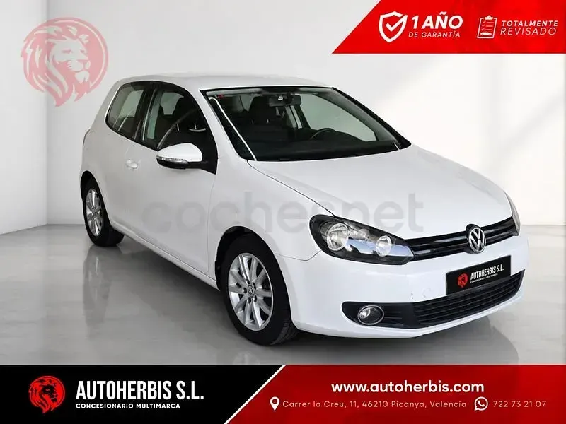 Usado VW Golf VI Sport 110 CV (80 kW) 2010 Blanco Berlina