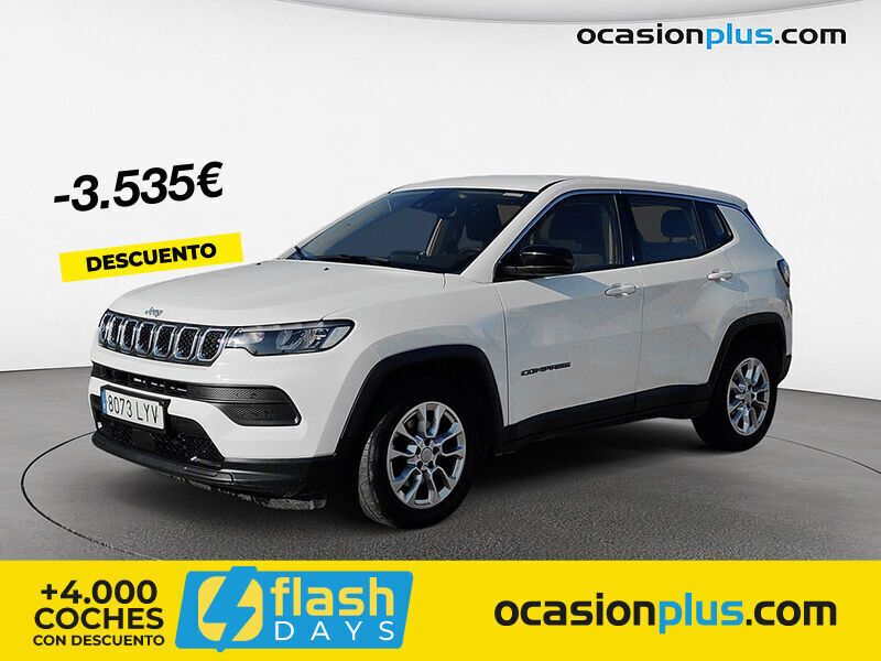 Blanco Usado 2022 Jeep Compass Longitude SUV | 21.400 € (Precio justo) - Imagen 1/4