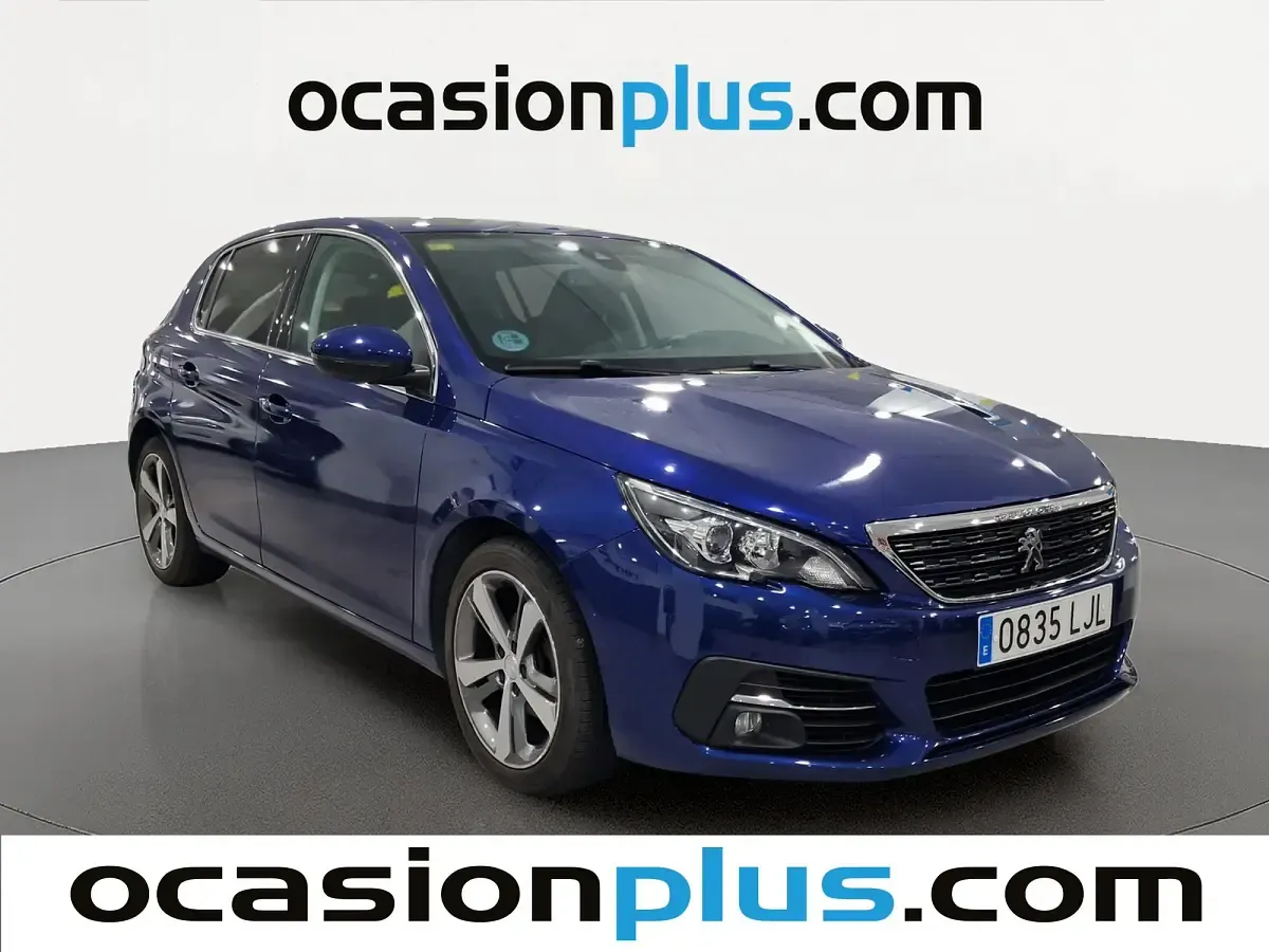 Usado Peugeot 308 Allure 131 CV (96 kW) 2020 Azul Utilitario