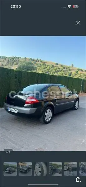 Usado Renault Mégane GrandTour Authentique 105 CV (77 kW) 2004 Negro Familiar