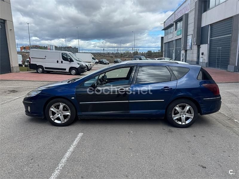 Usado Peugeot 407 Premium 136 CV (100 kW) 2006 Azul Familiar