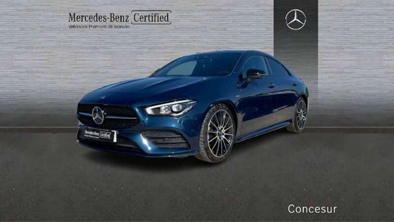Azul Usado 2020 Mercedes CLA200 Berlina | 33.900 € (Un poco caro) - Imagen 1/4