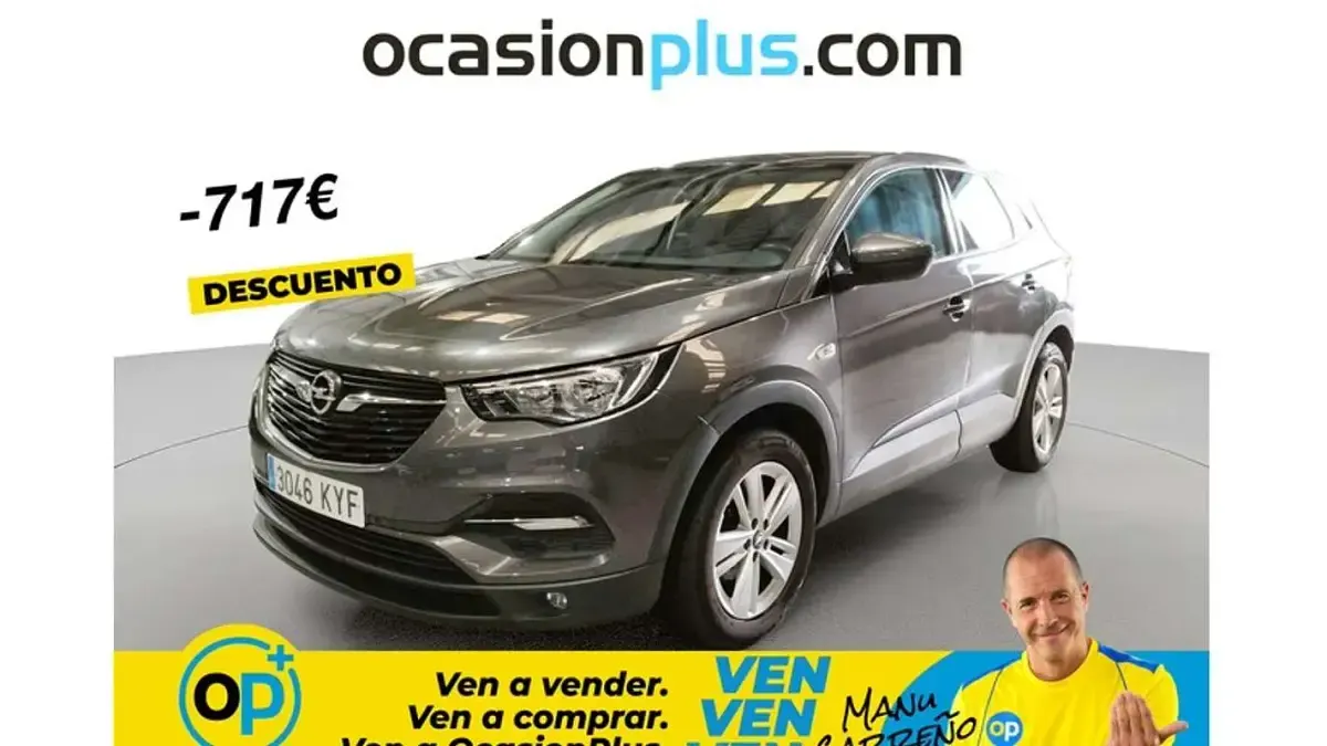 Usado Opel Grandland X Selective 131 HP (96 kW) 2019 Cinzento SUV