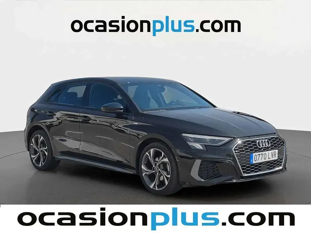Usado Audi A3 Sportback S-Line 116 CV (85 kW) 2021 Negro Utilitario