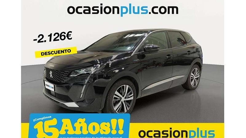 Negro Usado 2023 Peugeot 3008 Allure Monovolumen | 20.900 € (Precio justo) - Imagen 1/4