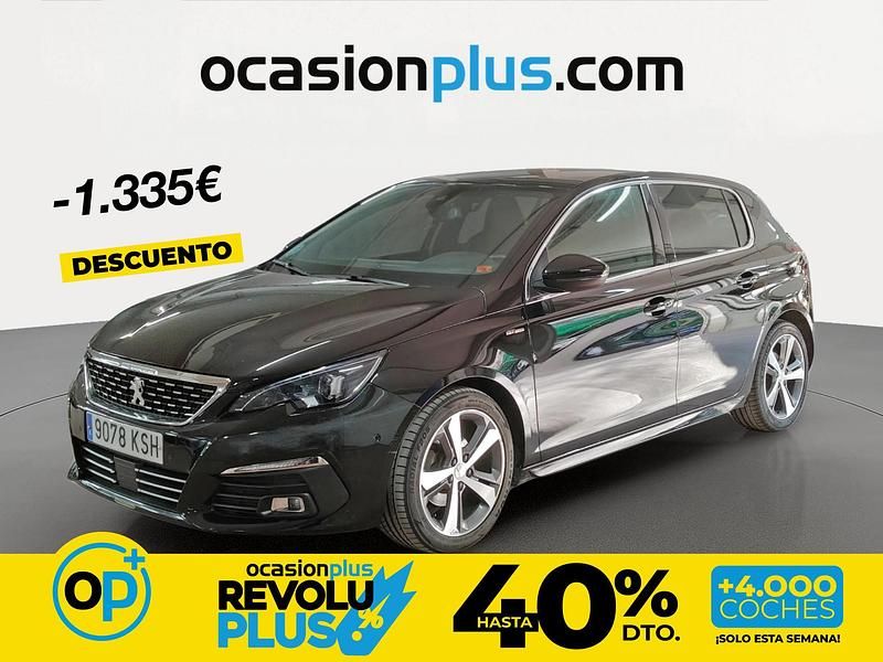Usado Peugeot 308 GT-line 130 CV (95 kW) 2018 Negro