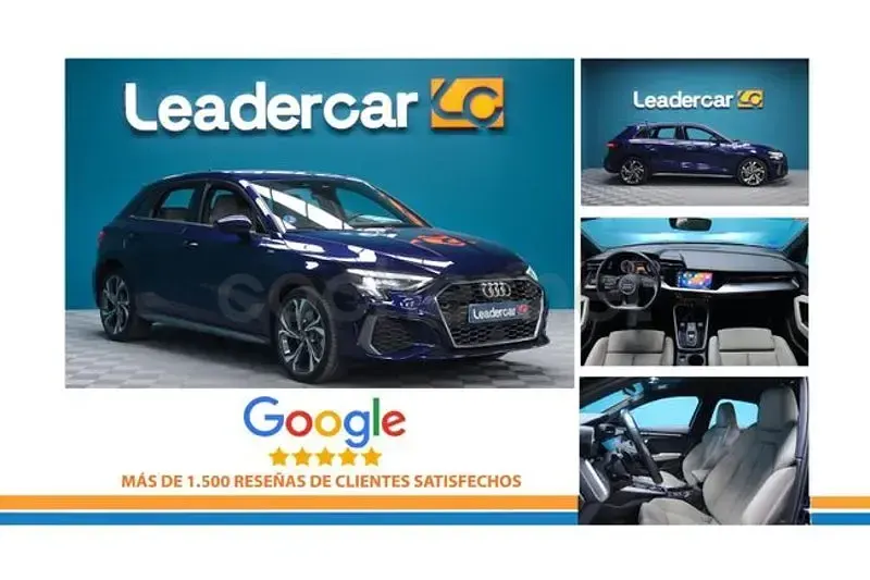 Usado Audi A3 S-Line 204 CV (150 kW) 2021 Azul Berlina