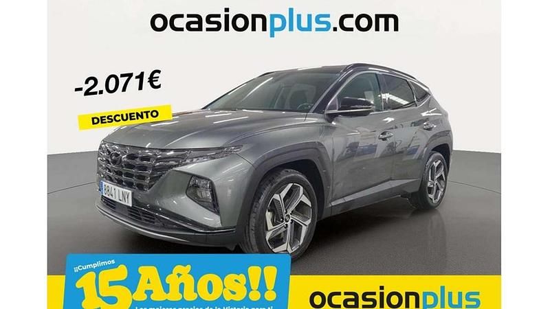 Gris Usado 2021 Hyundai Tucson SUV | 20.719 € (Precio justo) - Imagen 1/4