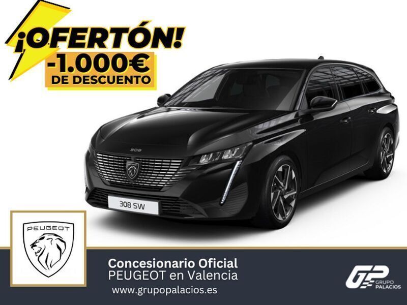 Negro Nuevo 2025 Peugeot 308 Allure Familiar | 30.845 € (Precio justo) - Imagen 1/4