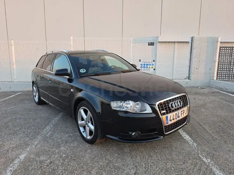 Usado Audi A4 S-Line 140 CV (102 kW) 2007 Negro Familiar