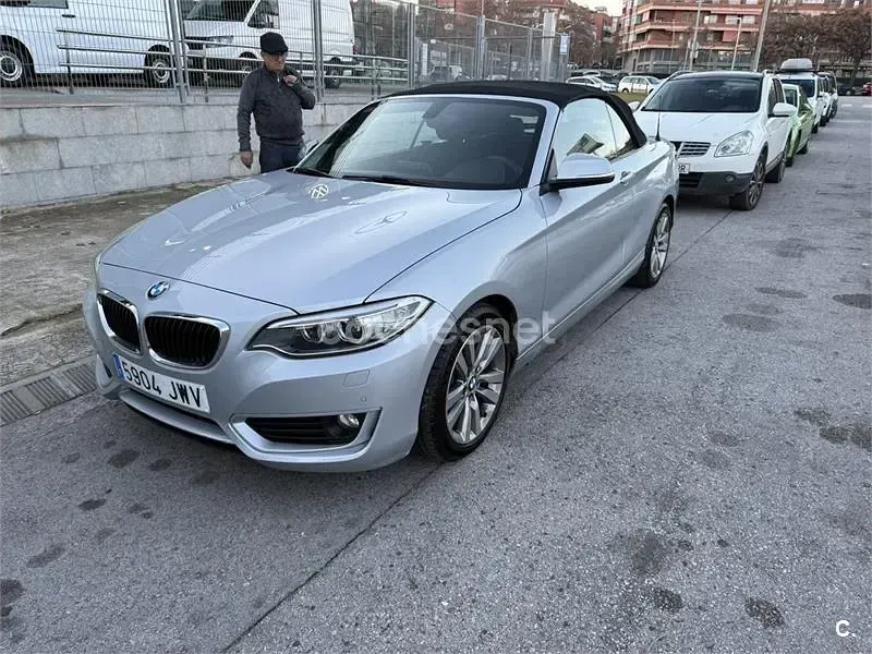 Usado BMW 218 150 CV (110 kW) 2017 Gris / plata Descapotable