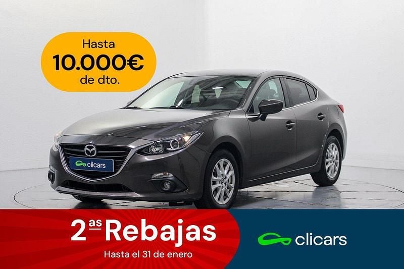 Gris / plata Usado 2016 Mazda 3 Luxury Berlina | 11.990 € (Precio justo) - Imagen 1/4