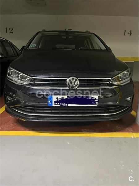 Negro Usado 2018 VW Golf Sportsvan Sportline Monovolumen | 15.000 € (Buen precio) - Imagen 1/4