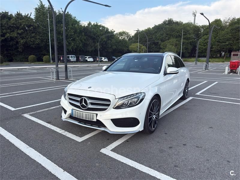 Blanco Usado 2018 Mercedes C220 Familiar | 21.000 € (Precio justo) - Imagen 1/4
