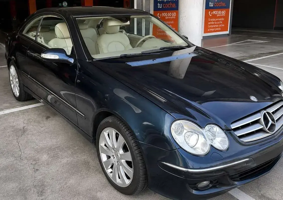 Usado Mercedes CLK200 Elegance 272 CV (200 kW) 2006 Azul Coupe