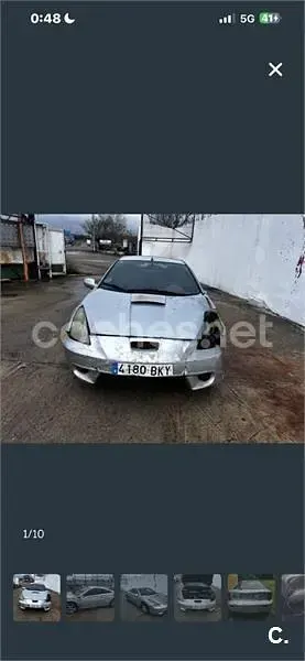 Usado Toyota Celica 143 CV (105 kW) 2001 Gris / plata Coupe