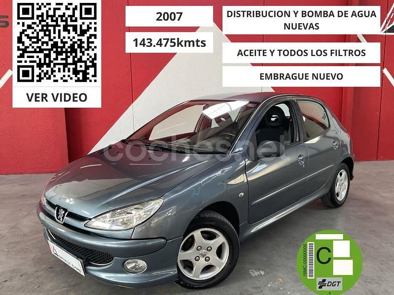 Gris / plata Usado 2007 Peugeot 206 Berlina | 3999 € (Precio justo) - Imagen 1/4