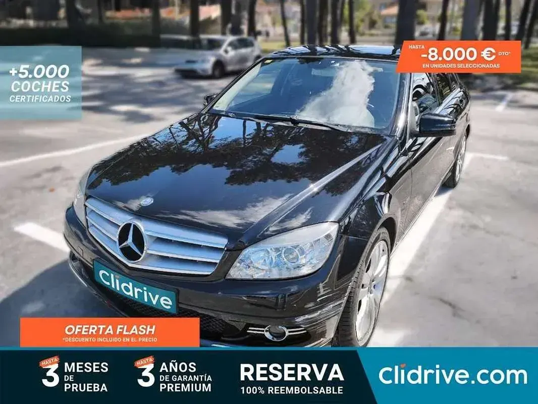 Usado Mercedes C200 Avantgarde Edition 136 CV (100 kW) 2010 Negro Berlina