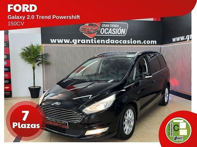 Negro Usado 2017 Ford Galaxy Trend Monovolumen | 15.980 € (Precio justo) - Imagen 1/4