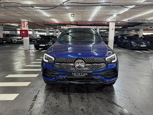 Usado Mercedes GLC300e 306 CV (225 kW) 2020 Azul SUV