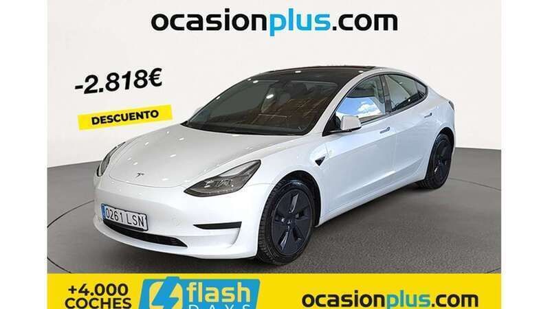 Blanco Usado 2021 Tesla Model 3 Standard Range Berlina | 28.181 € (Precio justo) - Imagen 1/4