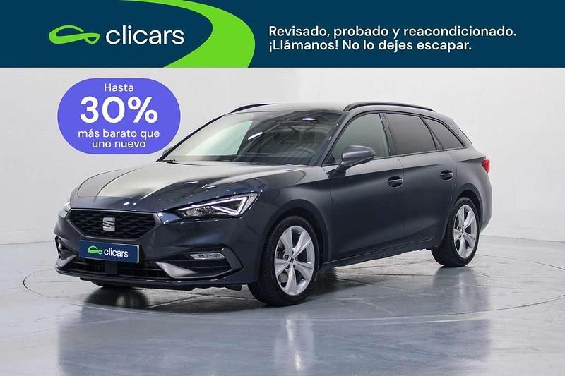 Usado Seat Leon ST FR 131 CV (96 kW) 2023 Azul Familiar