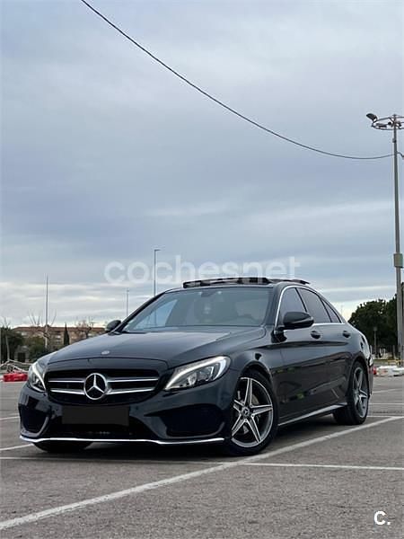 Usado Mercedes C200 136 CV (100 kW) 2018 Negro Berlina