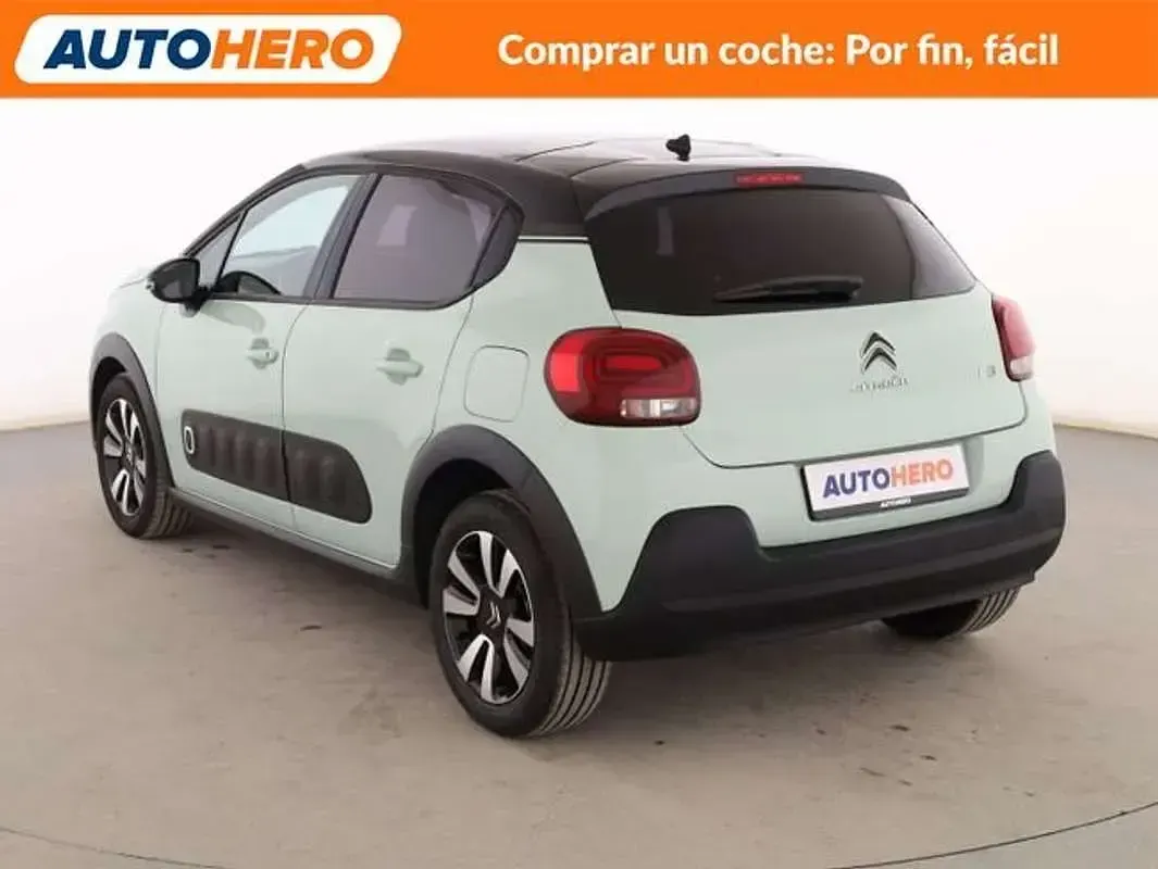 Usado Citroën C3 Feel 99 CV (72 kW) 2017 Verde Utilitario