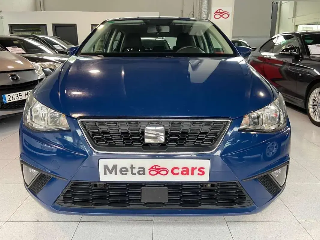 Usado Seat Ibiza Style 75 CV (55 kW) 2018 Azul Utilitario