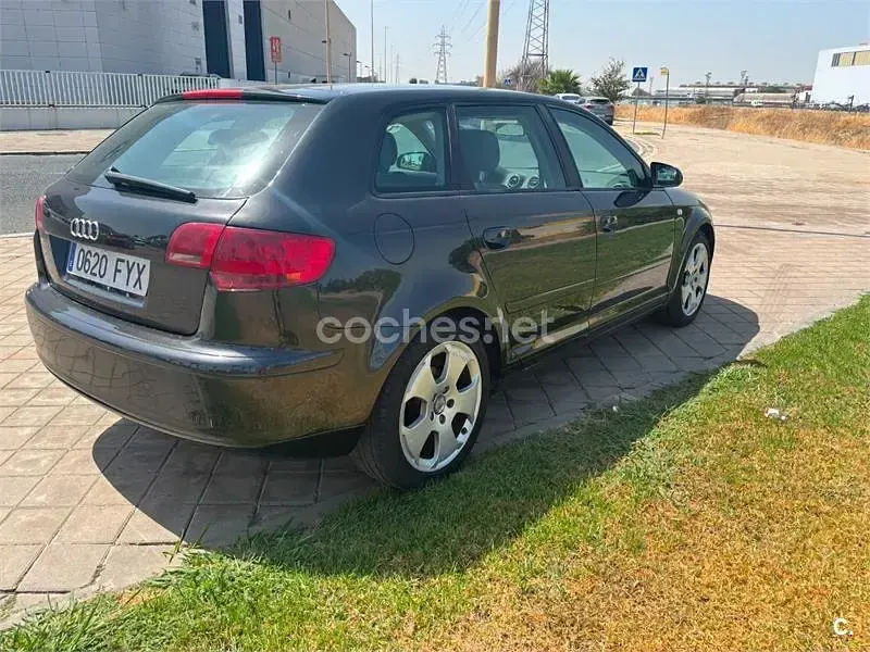 Usado Audi A3 Ambition 140 CV (102 kW) 2007 Negro Utilitario