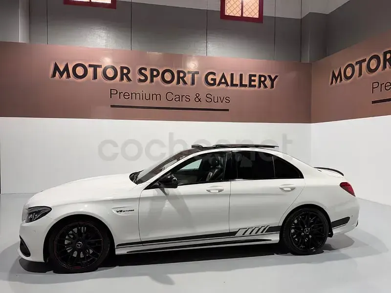 Usado Mercedes C63 AMG 476 CV (350 kW) 2016 Blanco Berlina