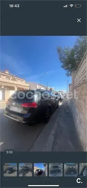 Usado VW Golf VII Sportline 150 CV (110 kW) 2017 Gris / plata Familiar