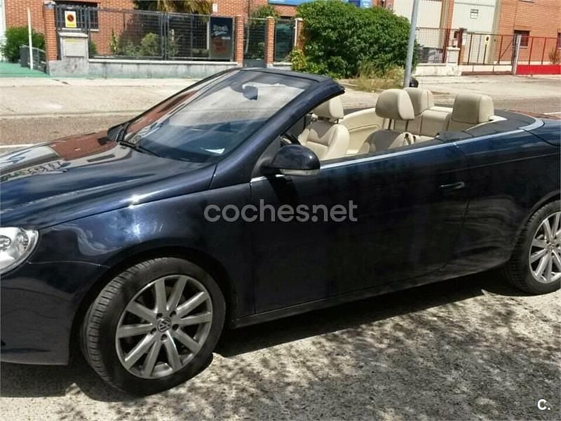 Negro Usado 2007 VW Eos Descapotable | 5900 € (Precio justo) - Imagen 1/4