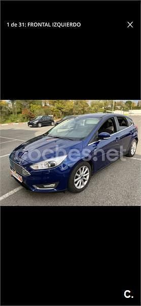 Azul Usado 2015 Ford Focus Titanium Berlina | 10.000 € (Caro) - Imagen 1/4
