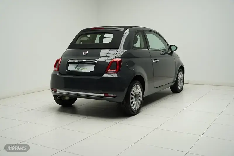 Usado Fiat 500C Lounge 69 CV (50 kW) 2019 Gris Descapotable