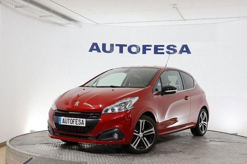 Rojo Usado 2017 Peugeot 208 GT-line Utilitario | 8450 € (Precio justo) - Imagen 1/4