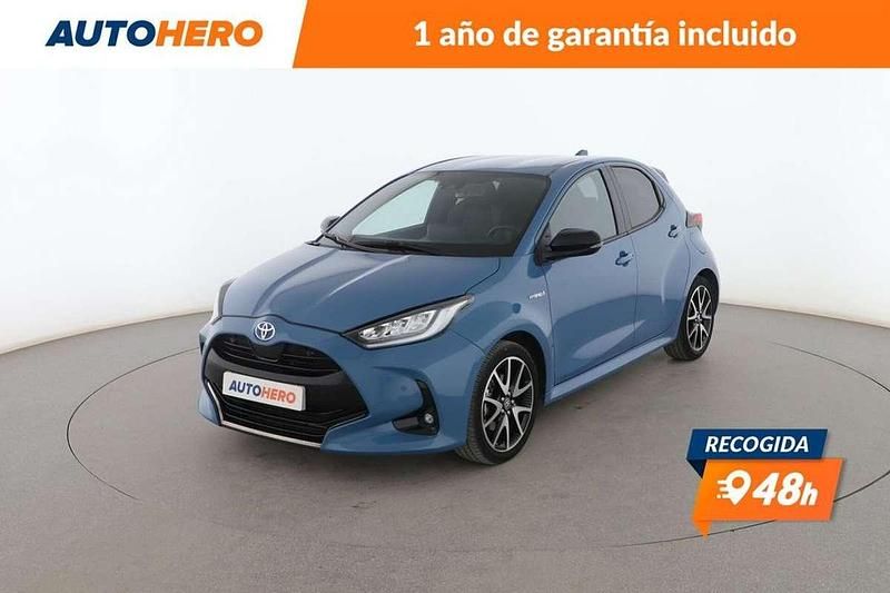 Azul Usado 2021 Toyota Yaris Hybrid Plus Berlina | 18.666 € (Precio justo) - Imagen 1/4