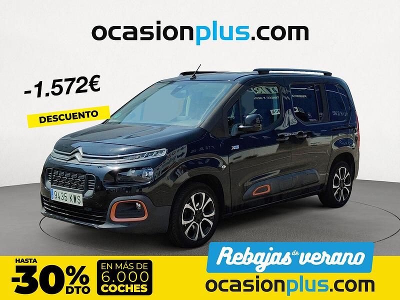 Negro Usado 2019 Citroën Berlingo PureTech Monovolumen | 17.300 € (Precio justo) - Imagen 1/4