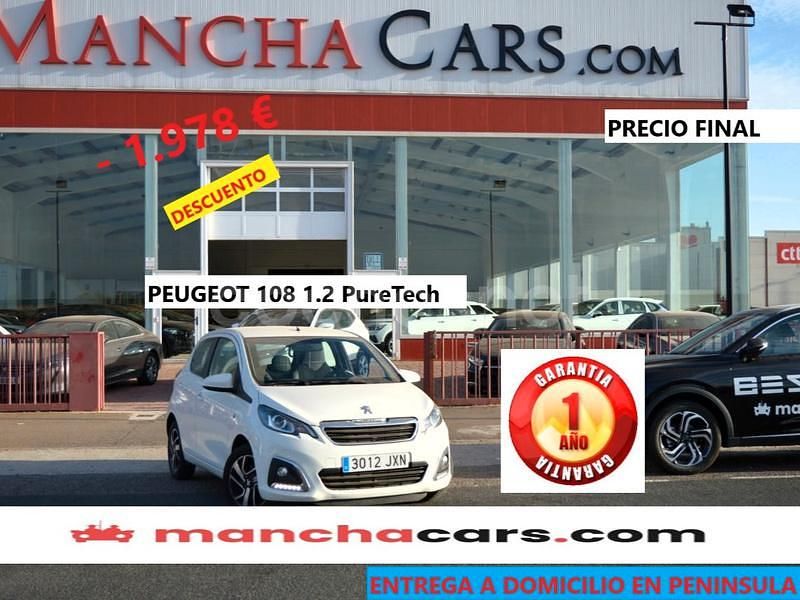 Blanco Usado 2017 Peugeot 108 Collection Utilitario | 7490 € (Buen precio) - Imagen 1/4