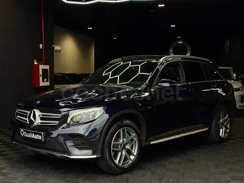 Usado Mercedes GLC350 320 CV (235 kW) 2018 Azul SUV
