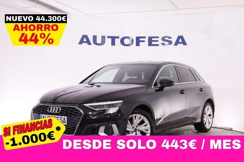 Usado Audi A3 150 CV (110 kW) 2021 Negro Berlina